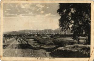 Szolyva, Svalava, Svaliava, Svaljava; híd, autó / bridge, automobile (EK)