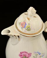 Hollóházi teás és mokkás készlet, matricás, jelzett, hibátlan