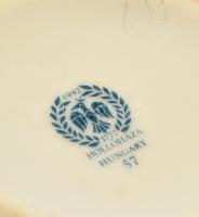 Hollóházi rózsás  bonbonier, matricás, hibátlan, jelzett, m:10,5 cm