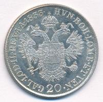 1833B 20Kr Ag "I. Ferenc" (6,68g) T:1-,2 
Hungary 1833B 20 Kreuzer Ag "Franz I"...