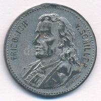 Német Birodalom 1905. "Schiller halálának 100. évfordulója" ezüstözött fém emlékérem (23mm...