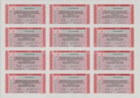 1997. "MATÁV" részvény 100Ft-ról, alacsony "0000000098"-as sorszámmal, szárazpec...