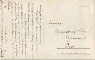 1910 Budapest, SMS Szamos monitorhajó szárazdokkban, matrózok. Dunai Flottilla / Donau-Flottille / H...