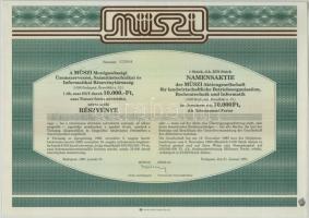 Budapest 1991."MÜSZI Mezőgazdasági Üzemszervezési, Számítástechnikai és Informatikai Részvénytá...