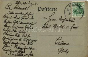 Baustube Curjel & Moser / House of Karl Moser and Robert Curjel architects. German art postcard,...