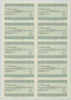 Pécs 1998. "Pécsi Erőmű Részvénytársaság" részvénye 10.000Ft-ról, teljes szelvényívvel T:I...