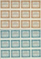 Budapest 1992. "Kontrax Irodtechnika Részvénytársaság" részvénye 1000Ft-ról (2x), sorszámk...