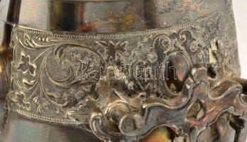 cca 1910 Gerhardi & Co  szamovár, jelzett,  apró horpadással és karcolásokkal, m: 37 cm