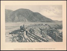 cca 1900 Kazán-Orsova-Vaskapu ca 1900 Hutterer Géza,  Orsova.14 képet tartalmazó füzet magyar és ném...