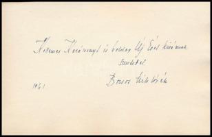 Borsos Miklós (1906-1990): Három királyok  Rézkarc, papír, jelzett. Üdvőzlőlap formátum benne Borsos...