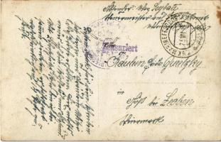 1915 Július 25. Osztrák-magyar haditengerész tisztek a fedélzeten / K.u.K. Kriegsmarine / Austro-Hun...