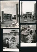 cca 1960 A szombathelyi római romkert és régészeti feltárás fotói, rajta az Isis templommal, leíráss...