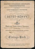 1921-1944 3 db régi takarékbetétkönyv