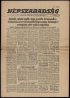 1956 Népszabadság. I. évf. 18. sz., 1956. nov. 27., kis hiánnyal, plusz egy másik szám két lapja.