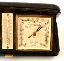 Német jelzett több funkciós utazóóra (barométer, hőmérsélet) működik, egyik csörgőállító hiányzik