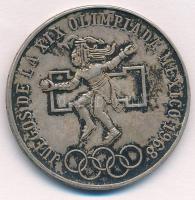 Mexikó 1968. 25P Ag Olimpia T:2 patina Mexico 1968. 25 Pesos Ag Olympiad C:XF patina Krause KM#479.1