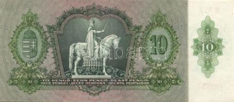 1936. 10P (2x) egymásutáni sorszámmal + zöld "Kerületi Pártvezető Kőszeg" felülbélyegzésse...