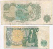 Nagy-Britannia 1970-1977. 1Ł "J.B. Page" + 1981-1984. 1Ł Szign.: D. H. F. Somerset T:III
...