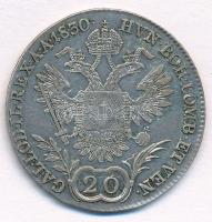 Ausztria 1830C 20kr Ag "I. Ferenc" T:1-,2- 
Austria 1830C 20 Kreuzer Ag " Franz I&qu...