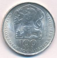 Csehszlovákia 1977. 100K Ag "Vaclav Hollar" T:1- Czechslovakia 1977. 100 Korun Ag "30...