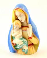 Metzler Ortloff Mária a kis Jézussal, kézzel festett, jelzett, hibátlan, m: 10,5 cm
