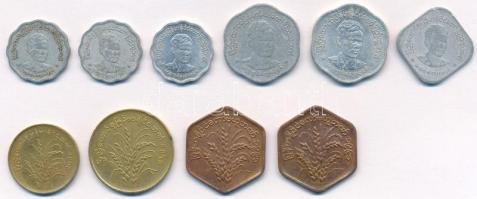 Mianmar 10db-os vegyes fémpénz tétel T:2,2- Myanmar 10pcs of various metal coins C:XF,VF