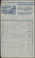 cca 1910 nagy Zsigmond Lázár utcai üzletének 3 db fejléces számlája