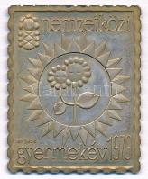 1979. "Nemzetközi Gyermekév" Ag bélyegérem (~3,42g/0.835/27x22mm) T:1 (eredetileg PP) kis patina