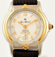 Jean Marcel női kvarc karóra bőr szíjjal, zafir kristály üveggel, működő, jó állapotban