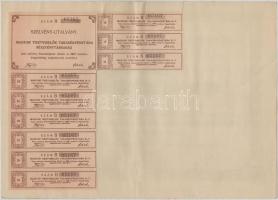 Budapest 1910. "Magyar Tisztviselők Takarékpénztára Részvénytársaság" bemutatóra szóló rés...
