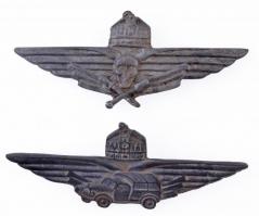DN Második Világháborús gépkocsizó lövész jelvény fém hamisítványa + Második Világháborús páncélromboló/rohamcsapat(?) jelvény fém hamisítványa ND WWII Motorised Infantry Badge fake badge + WWII Tank Destroyer/Assault Troops fake badge
