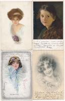 123 db régi vegyes motívum és üdvözlő képeslap / Old tematic and greeting postcards, 123 pcs