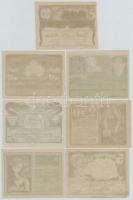 Budapest 1920.12.31. 10f + 20f + 50f + 1K + 1,50K + 2,5K + 5K "Amatőrök Forgalmi Szövetkezete&q...