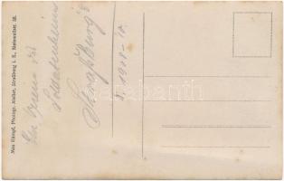 1908 Strassburg, Soldatenheim. Max Kämpf Photogr. Atelier / German military, soldiers' group ph...