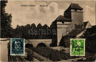 Nördlingen, Bergertor / gate tower (worn corner)