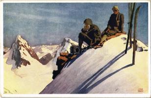 Wintersport / Winter sport, ski. B.K.W.I. 519-3. s: Otto Barth (EK)