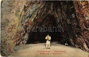 Herkulesfürdő, Baile Herculane; Rablóbarlang / Räubershöhle / den of thieves, cave (kopott sarkak / worn corners)