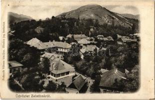 1908 Zalatna, Zlatna; látkép. Kiadja Folberth Vilmos / general view (fl)
