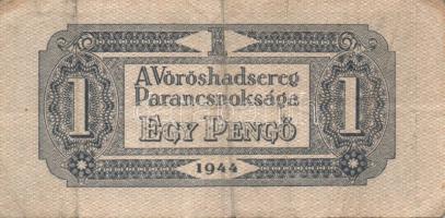 1944. "V.H." 1P (5x) benne kisebb képméret, 5P (1x), 10P (5x) benne 3x egymásutáni sorszám...