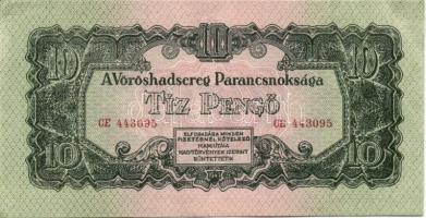 1944. "V.H." 1P (5x) benne kisebb képméret, 5P (1x), 10P (5x) benne 3x egymásutáni sorszám...