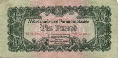 1944. "V.H." 1P (5x) benne kisebb képméret, 5P (1x), 10P (5x) benne 3x egymásutáni sorszám...