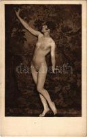 Nude lady, vintage erotic postcard. Phot. Schieberth. Kilophot A.3.