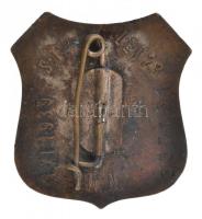 Románia 1939. "Vasgárda" zománcozott fém jelvény, hátoldalán "337131" sorszám (3...