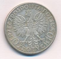 Lengyelország 1932. 10Zl Ag London T:2 patina Poland 1932. 10 Zlotych Ag London C:XF patina Krause Y...