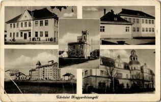 Magyardiószeg, Diószeg, Velky Diosek; kastély, ccukorgyár. Karsai János kiadása / castle, sugar factory (EB)