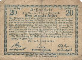 Ausztria 1920-21. 12db szükségpénz, benne 1 dupla, egyébként klf T:II,II/III