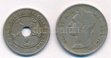 Belga-Kongó 1922. 10c Cu-Ni + 1927. 50c Cu-Ni T:2,2-
Belgian Congo 1922. 10 Centimes Cu-Ni + 1927. ...