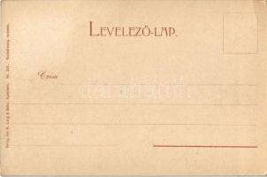 Szentágota, Agnetheln, Agnita; Ev. Hauptvolksschule / Evangélikus középiskola. Kiadja M. Lang és fia...