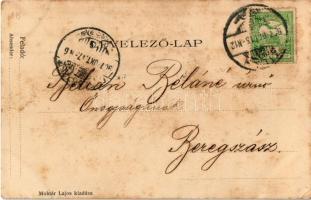 1907 Zilah, Zalau; Polgári tér a Báró Fejérváry honvéd laktanyával, üzletek. Kiadja Molnár Lajos / s...