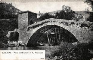 Subiaco, Ponte medioevale di S. Francesco / medieval bridge (EK)